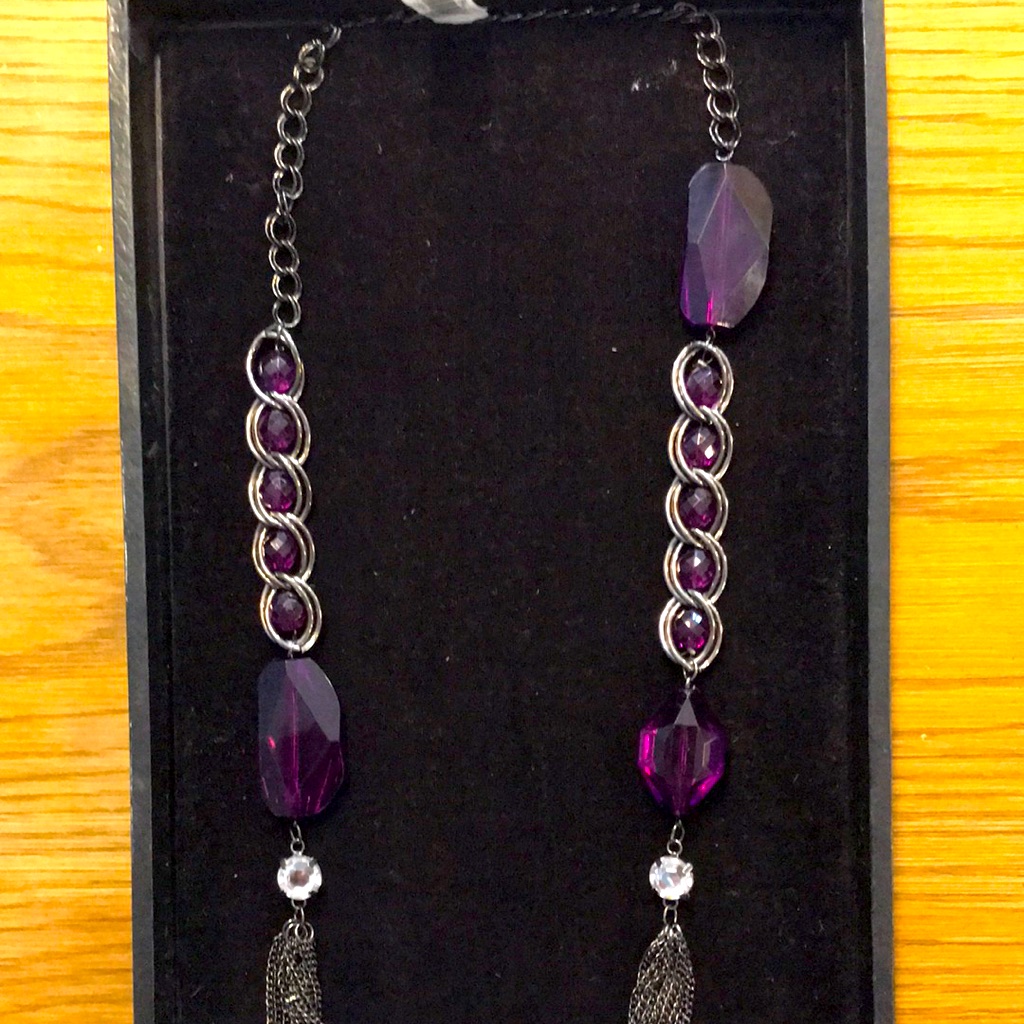 Ballet Necklace Purple Long